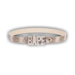 BAPE Snake Belt 'Beige'
