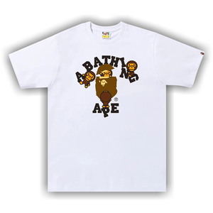 BAPE College Milo Tee 'White'