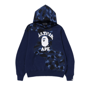 BAPE Color Camo College Cutting Relaxed Fit Hoodie 'Navy'