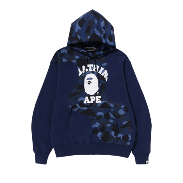 BAPE Color Camo College Cutting Relaxed Fit Hoodie 'Navy'