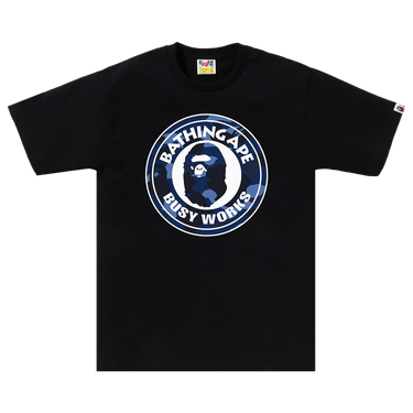 BAPE Color Camo Busy Works Tee 'Black/Navy'