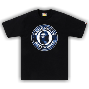 BAPE Color Camo Busy Works Tee 'Black/Navy'