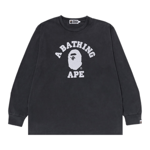 BAPE Overdye College Long-Sleeve Tee 'Black'