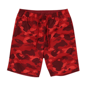BAPE Color Camo Shark Reversible Shorts 'Red'