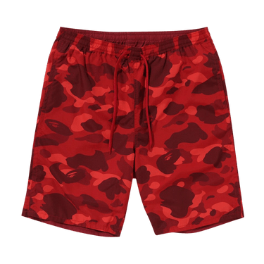 BAPE Color Camo Shark Reversible Shorts 'Red'