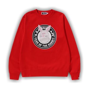 BAPE Year Of The Rabbit Crewneck M 'Red'