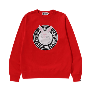 BAPE Year Of The Rabbit Crewneck M 'Red'