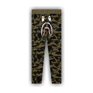 BAPE 1st Camo Wide Fit Sweat Pants 'Green'