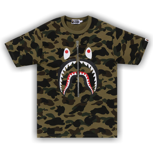 BAPE 1st Camo Shark Tee 'Green'