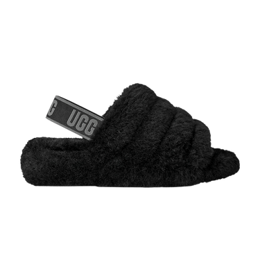UGG Wmns Fluff Yeah Slide 'Black Dark Shadow'