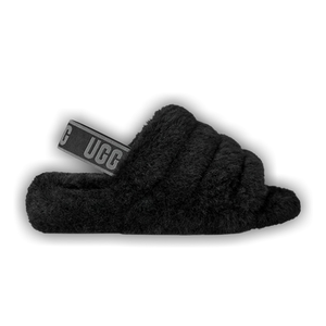 UGG Wmns Fluff Yeah Slide 'Black Dark Shadow'