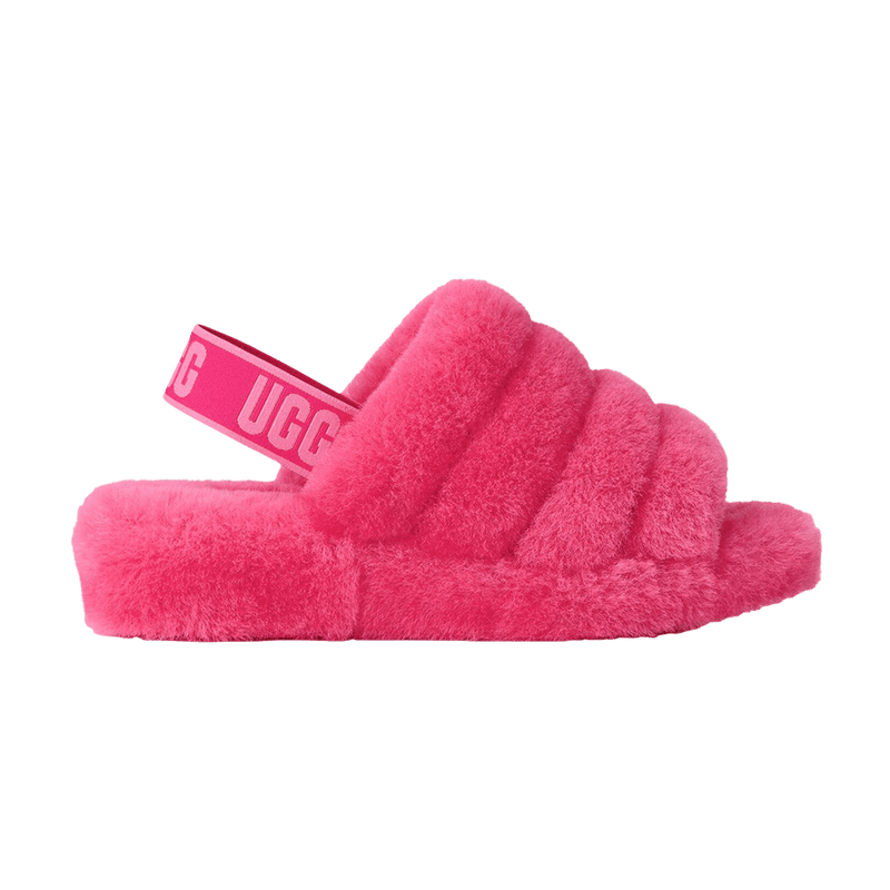 UGG Wmns Fluff Yeah Slide 'Deep Coral Sachet Pink' 1095119 DRLS