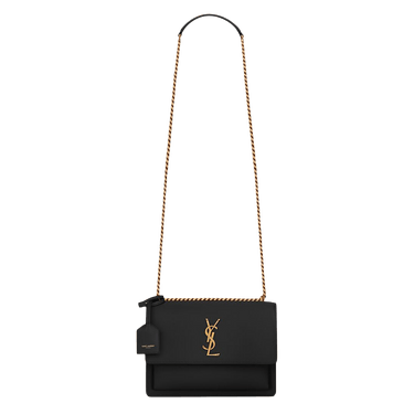 Saint Laurent Sunset Medium Chain Bag 'Black'