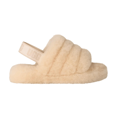 UGG Fluff Yeah Slide Kids 'Natural Sea Salt'