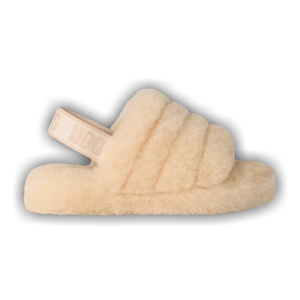 UGG Fluff Yeah Slide Kids 'Natural Sea Salt'