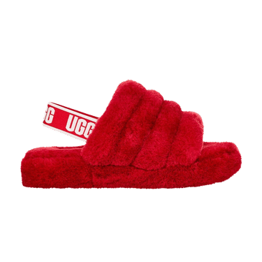 UGG Fluff Yeah Slide Kids 'Ribbon Red'