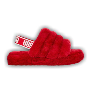 UGG Fluff Yeah Slide Kids 'Ribbon Red'