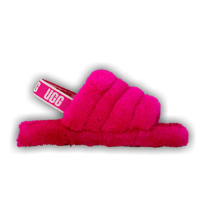 UGG Fluff Yeah Slide Kids 'Rock Rose'