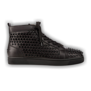 Christian Louboutin Louis Flat Calf Spikes 'Black'