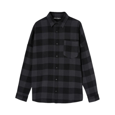 Palm Angels Classic Logo Overshirt 'Black/White'