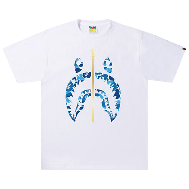 BAPE ABC Camo Shark Tee 'White/Blue'