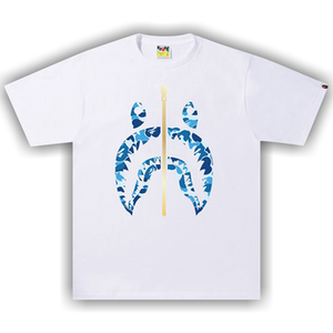 BAPE ABC Camo Shark Tee 'White/Blue'