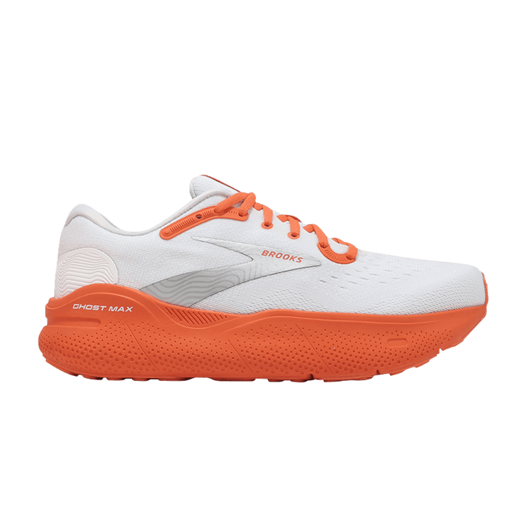 Brooks Ghost Max 'White Orange' 110406 1D 189