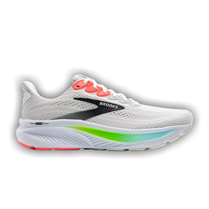 Brooks Ghost 17 'White Pink Clay Gecko'