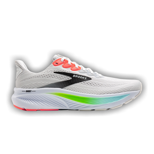 Brooks Ghost 17 2E Wide 'White Pink Clay Gecko'