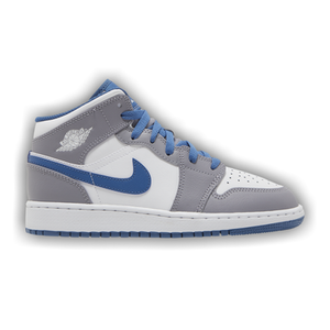 Air Jordan 1 Mid GS 'Cement True Blue'