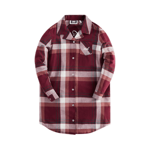 Kith Kids Plaid Long Sleeves Shirt Dress 'Rogue'
