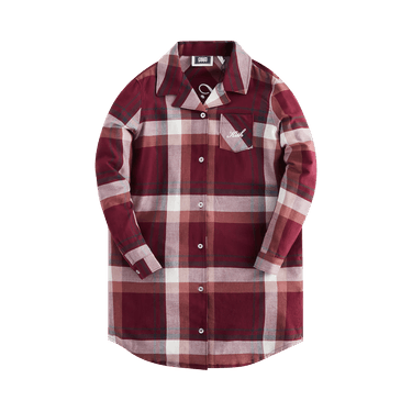 Kith Kids Plaid Long Sleeves Shirt Dress 'Rogue'