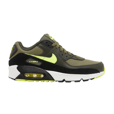 Nike Air Max 90 Leather GS 'Medium Olive Volt'