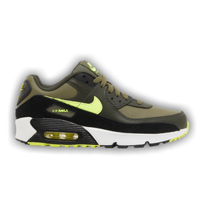 Nike Air Max 90 Leather GS 'Medium Olive Volt'