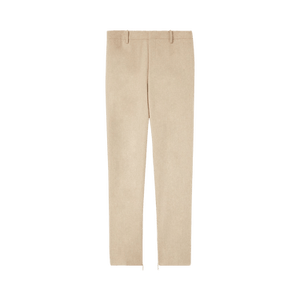 Off-White Tag Wool Slim Zip Pant 'Beige'