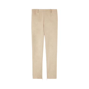 Off-White Tag Wool Slim Zip Pant 'Beige'