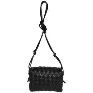 Bottega Veneta Loop Mini Shoulder Bag 'Black/Gold'