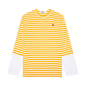 Comme des Garçons PLAY Stripe T-Shirt 'Yellow'