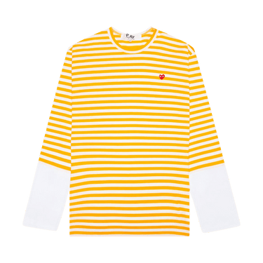 Comme des Garçons PLAY Stripe T-Shirt 'Yellow'