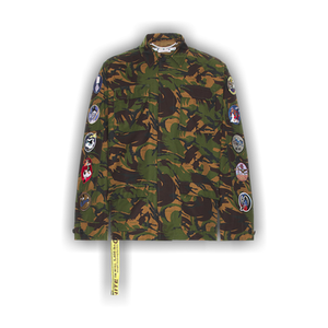 Off-White Camo Patch Field Jacket 'Army Green'