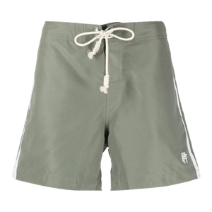 Palm Angels Monogram Swimshort 'Mlitary/White'