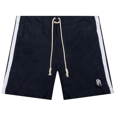 Palm Angels Monogram Swimshort 'Navy Blue/White'