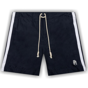 Palm Angels Monogram Swimshort 'Navy Blue/White'