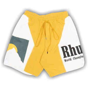 Rhude Panel Logo Short 'Mustard/White'