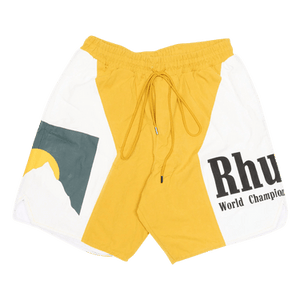 Rhude Panel Logo Short 'Mustard/White'