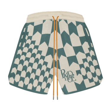Rhude Cashmere Racing Shorts 'Ivory/Sage'