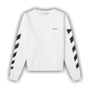Off-White Diagonal Helvetica Oversized Sweatshirt 'White'