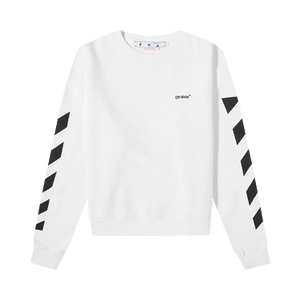 Off-White Diagonal Helvetica Oversized Sweatshirt 'White'