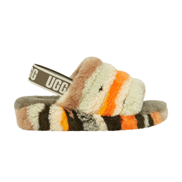 UGG Wmns Fluff Yeah Slide 'Cali Collage - Olive'