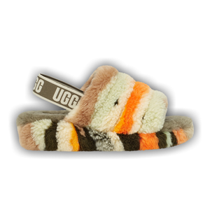 UGG Wmns Fluff Yeah Slide 'Cali Collage - Olive'